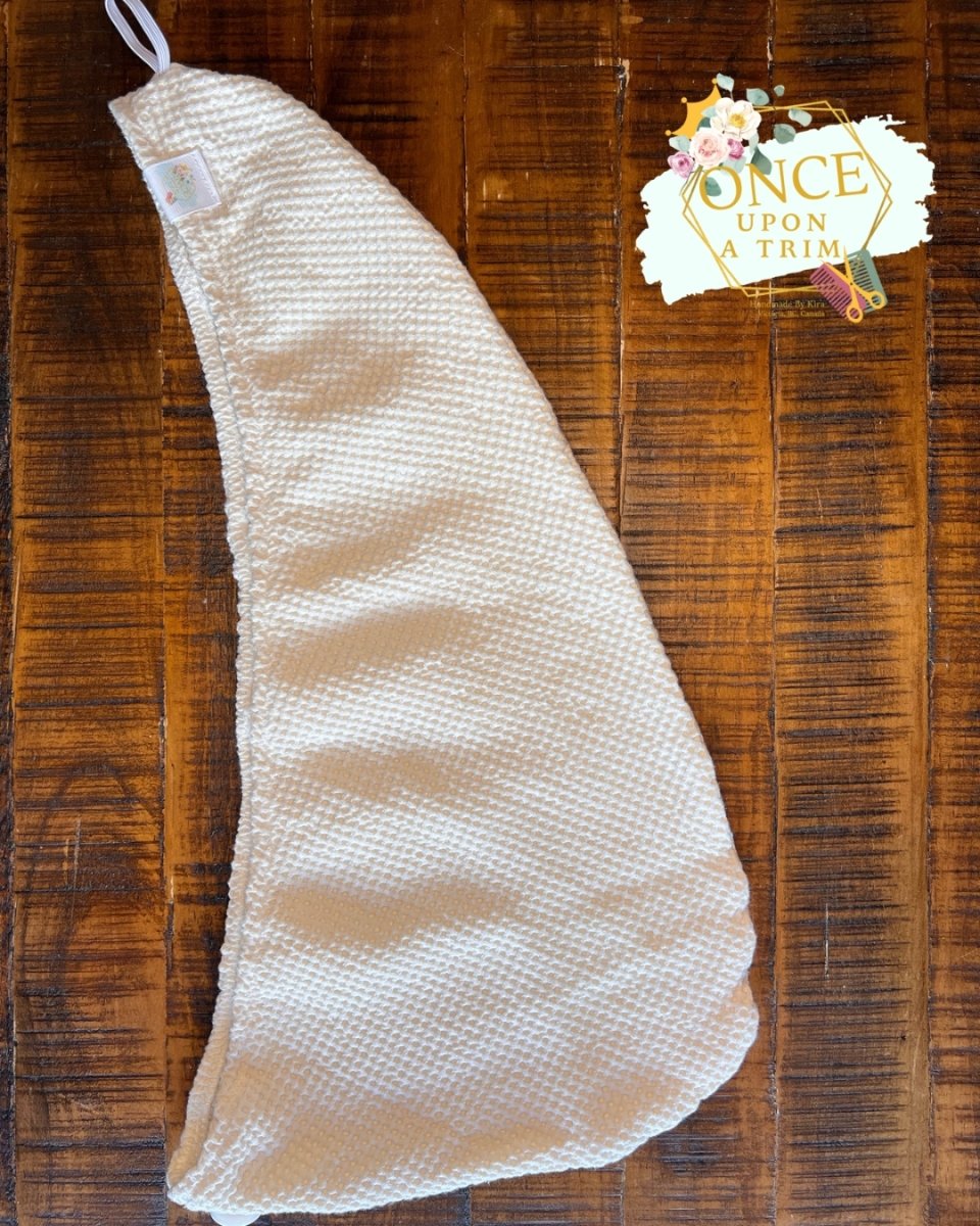 Cotton Waffle Hair Towel Wrap - Once Upon A Trim